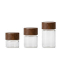 Mini Glass Storage Jars with Lids, Pack of 6 - 3 x 3 x 7 cm - view 3