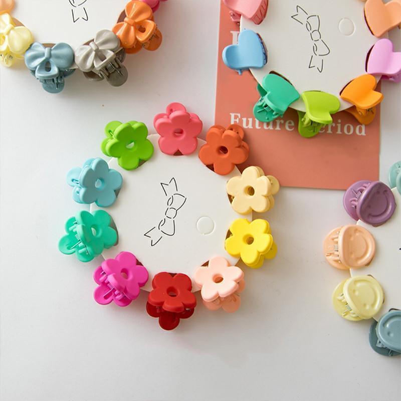 Mini Hair Clips Durable Plastic, 10 Pack - Carrot - view 4