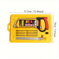 Mini Hand Saw Set, Pack of 7 with Interchangeable Blades for Wood, Plastic and Metal - view 3