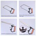 Mini Hand Saw Set, Pack of 7 with Interchangeable Blades for Wood, Plastic and Metal - view 5