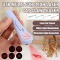 Mini Handheld Cat Paw Teaser Toy with Light Patterns - Light Pink - view 2