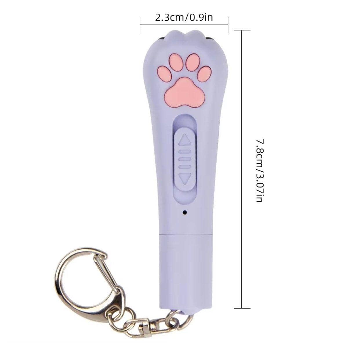 Mini Handheld Cat Paw Teaser Toy with Light Patterns - Light Pink - view 4