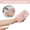 Mini Handheld Dust Duster for Car and Home - Light Pink - view 5