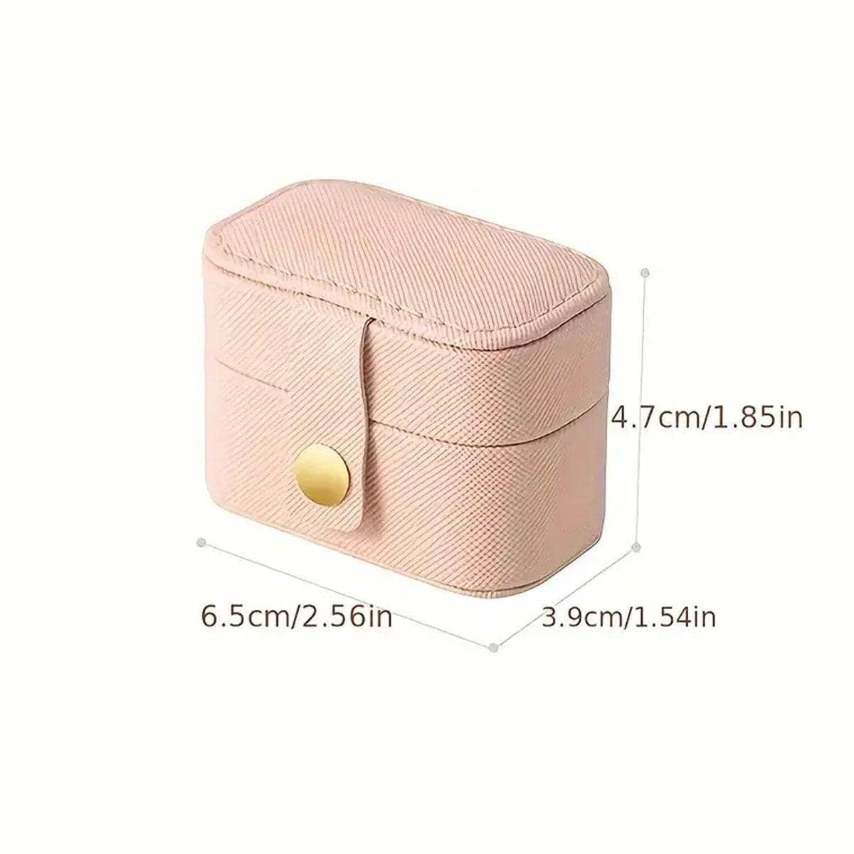 Mini Jewellery Storage Boxes, Faux Leather, Pack of 5 - Aqua Blue - view 4
