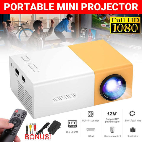 Mini LED Projector with HDMI and Remote Control