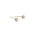 Mini Pearl Stud Earrings for Girls and Women, Delicate Floral Cluster Jewellery - view 2