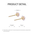 Mini Pearl Stud Earrings for Girls and Women, Delicate Floral Cluster Jewellery - view 3