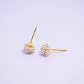 Mini Pearl Stud Earrings for Girls and Women, Delicate Floral Cluster Jewellery - view 4