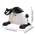 Mini Pedal Exercise Bike for Arms and Legs with LCD Display - White and Black - view 3