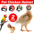 Mini Pet Chicken Helmets Set of 2 - Red Ladybird Pattern - view 2