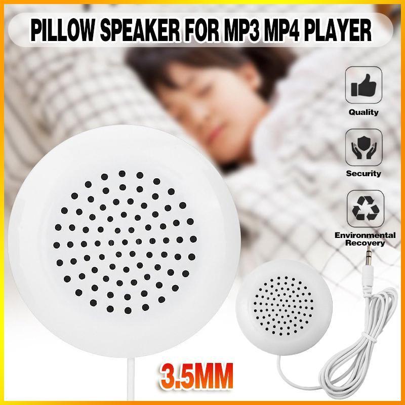 Mini Pillow Speaker with 3.5 mm Plug, White
