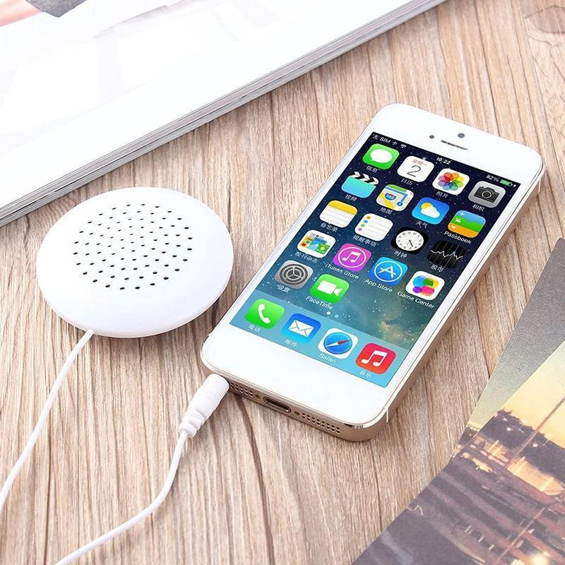 Mini Pillow Speaker with 3.5 mm Plug, White - view 3