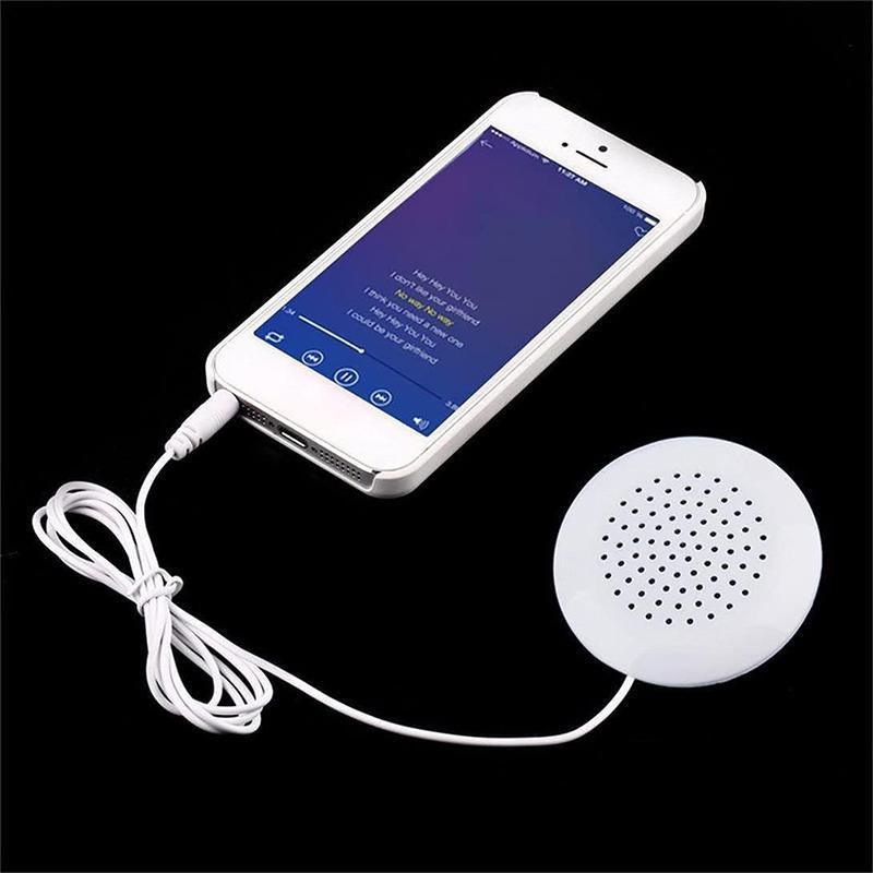 Mini Pillow Speaker with 3.5 mm Plug, White - view 5