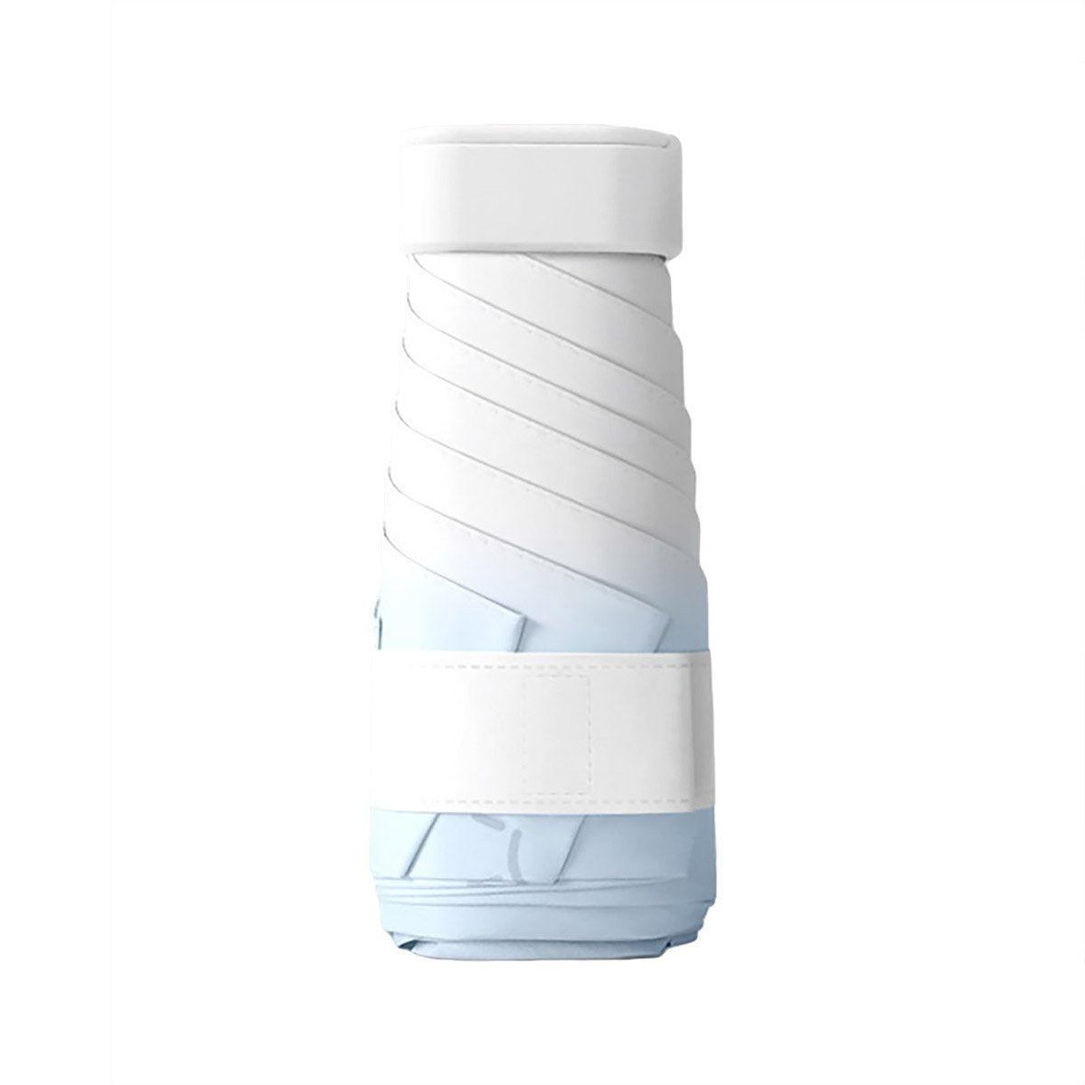 Mini Pocket Umbrella with UPF 50+ Sun Protection - Light Blue