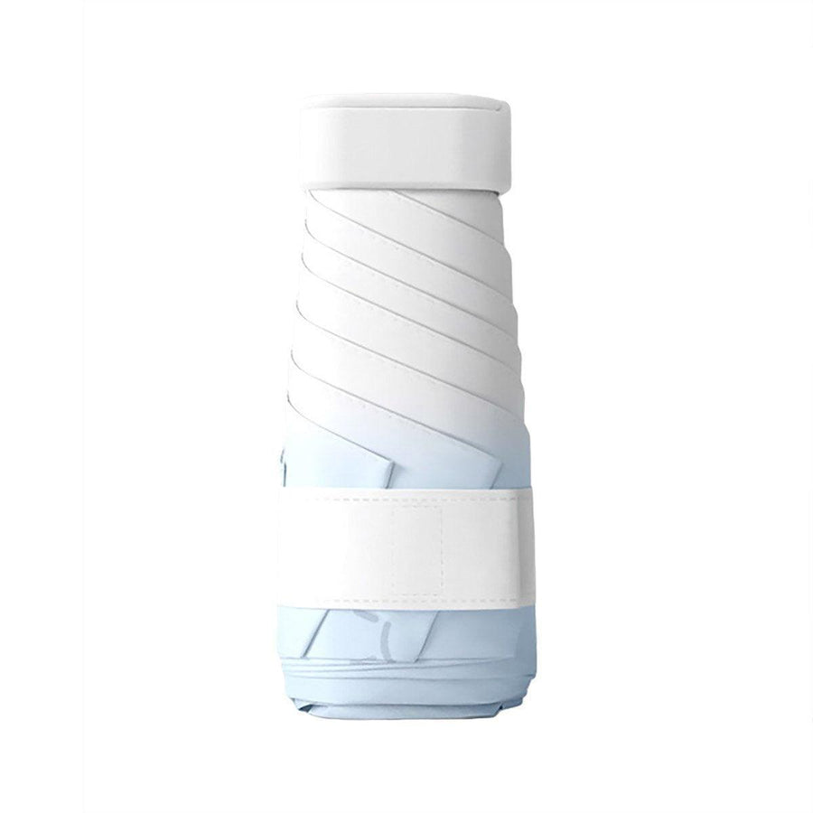 Mini Pocket Umbrella with UPF 50+ Sun Protection - Light Blue