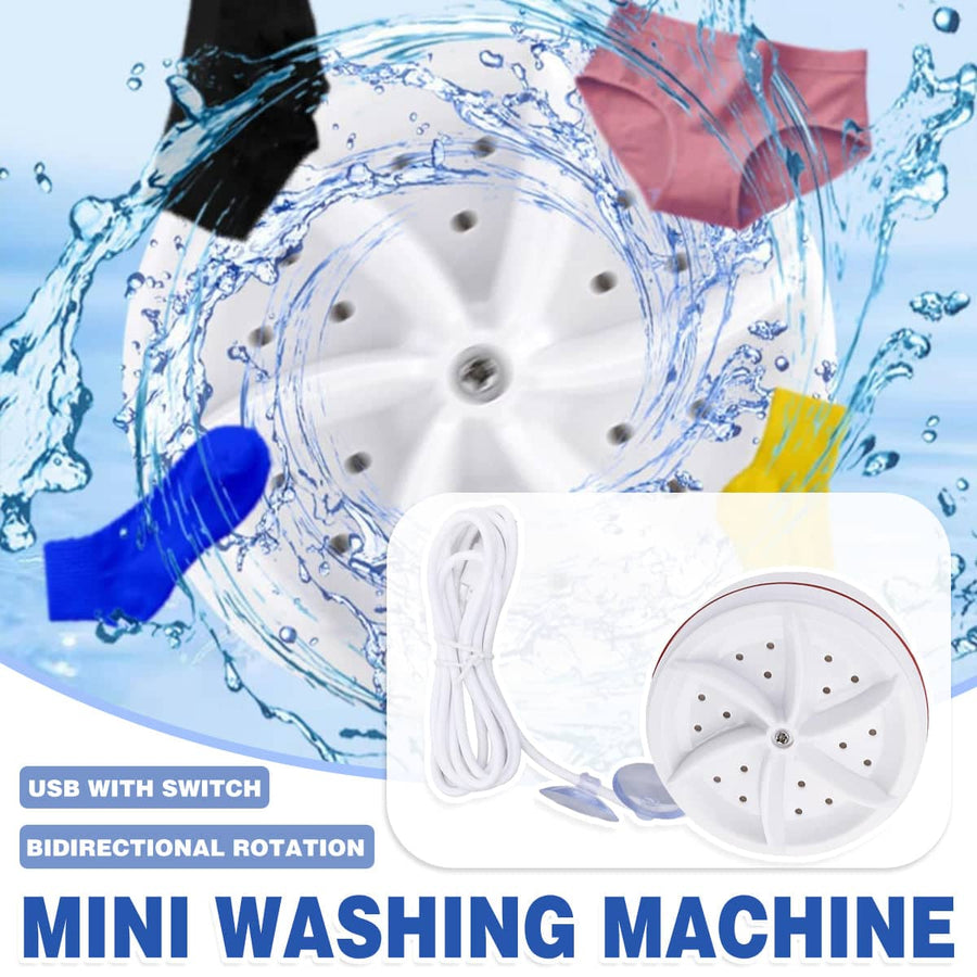 Mini Portable Washing Machine with USB Turbine Wash