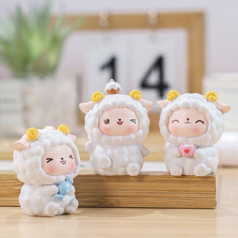 Mini Resin Duck Figurine - Duck with Bunny Ears - view 4