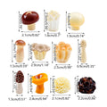 Mini Resin Mushroom Ornaments Set, 22 Pieces for Fairy Garden and Home Decor - view 3