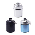 Mini Sealed Aluminium Storage Tins with Keyring, Pack of 6 - Black - view 3