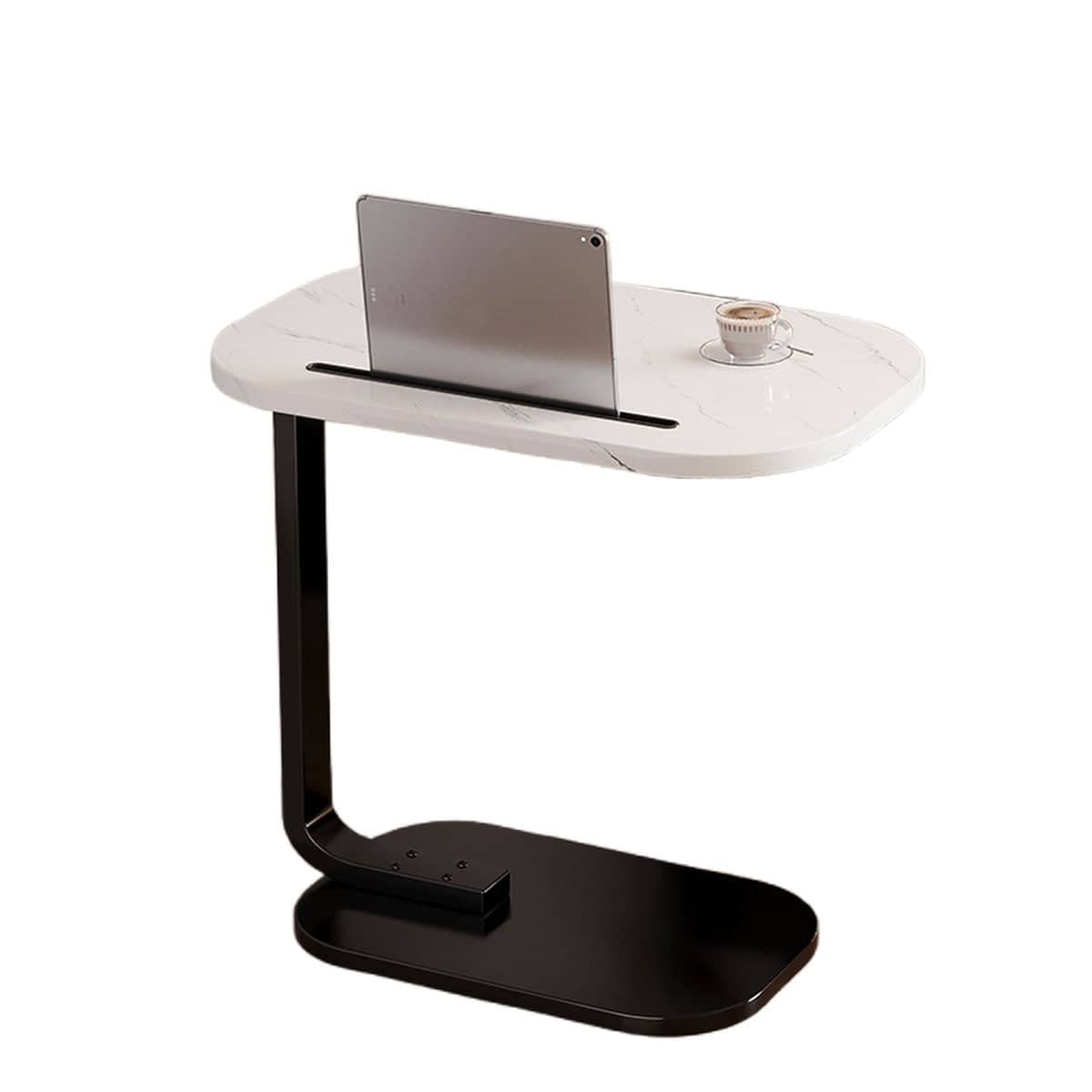 Mini Side Table, Wooden Top and Carbon Steel Base - view 2