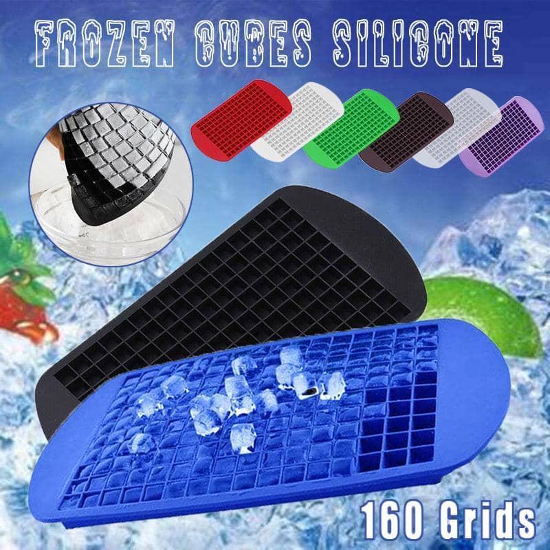 Mini Silicone Ice Cube Tray, 160 Grids - Clear White - view 2