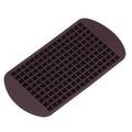 Mini Silicone Ice Cube Tray, 160 Grids - Coffee Brown