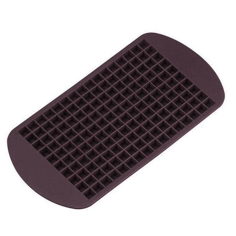 Mini Silicone Ice Cube Tray, 160 Grids - Coffee Brown