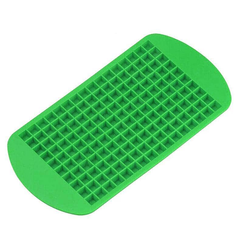 Mini Silicone Ice Cube Tray, 160 Grids - Green