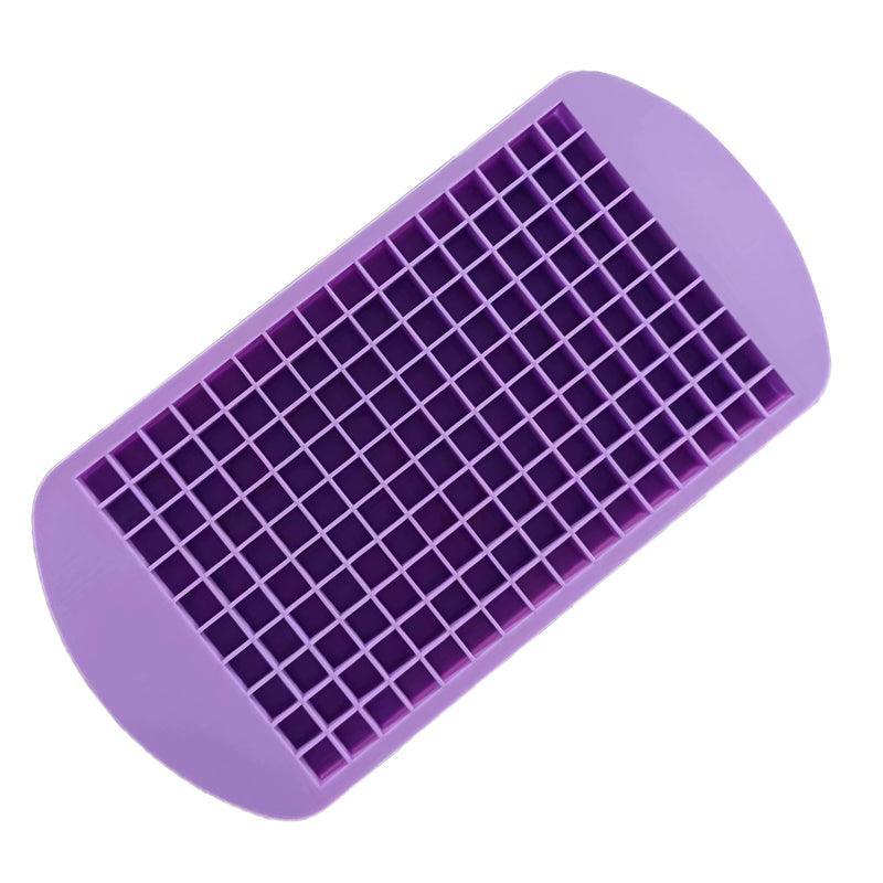 Mini Silicone Ice Cube Tray, 160 Grids - Purple