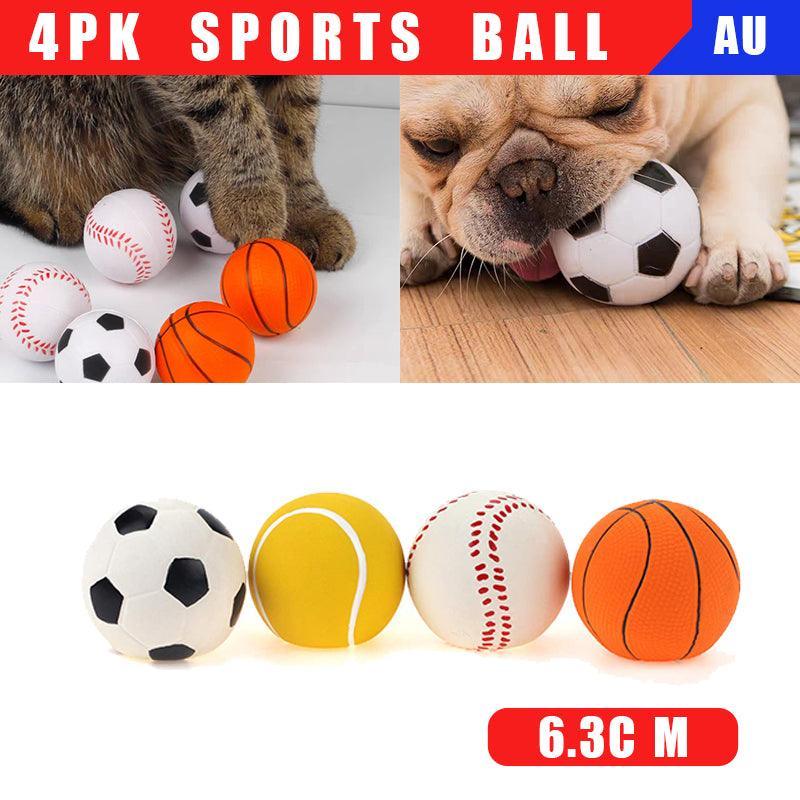 Mini Sports Balls for Dogs and Cats - Pack of 4 - view 2