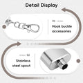 Mini Stainless Steel Hip Flask Set of 3 Pocket Travel Flask - 1 oz - view 5