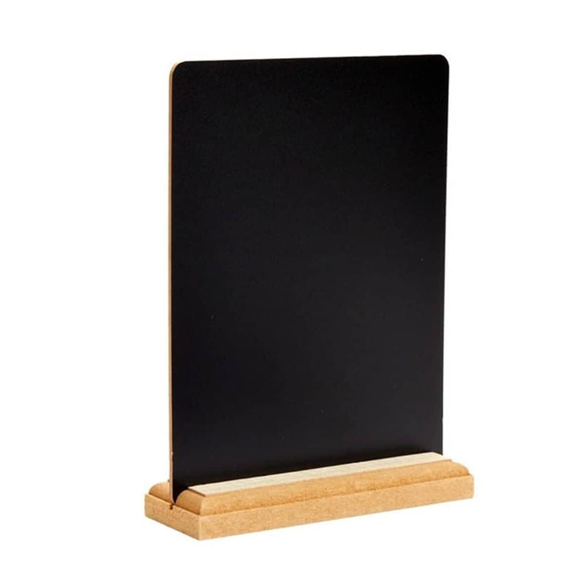 Mini Wooden Chalkboard Signs 4 Pack Reusable Message Board with Stand - view 2