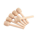 Mini Wooden Honey Dipper Stick for Honey Jar Dispense and Drizzle - Pack of 30