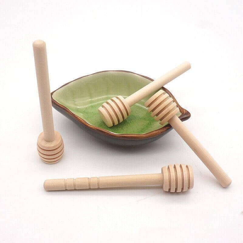 Mini Wooden Honey Dipper Stick for Honey Jar Dispense and Drizzle - Pack of 30 - view 5