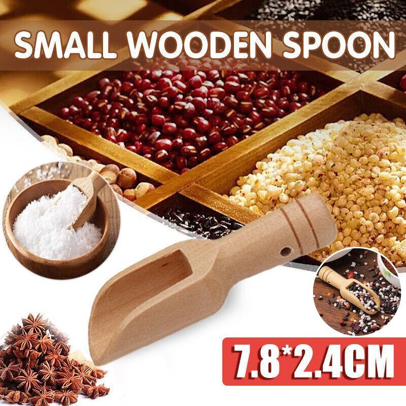 Mini Wooden Scoop Spoon for Salt, Sugar and Coffee - 1 Piece - view 2