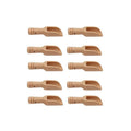 Mini Wooden Scoop Spoon for Salt, Sugar and Coffee - 10 Pieces