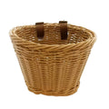 Mini Woven Rattan Bike Handlebar Basket with Straps for Small Bikes and Scooters - view 2