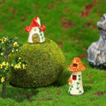 Miniature Resin Fairy Garden House - Red Roof Cottage - view 4