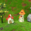 Miniature Resin Fairy Garden House - Red Roof Cottage - view 5