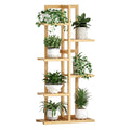Minimalist Bamboo Plant Stand for Indoor and Outdoor Use - 6 Tier