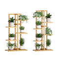 Minimalist Bamboo Plant Stand for Indoor and Outdoor Use - 6 Tier - view 3