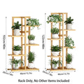 Minimalist Bamboo Plant Stand for Indoor and Outdoor Use - 6 Tier - view 4