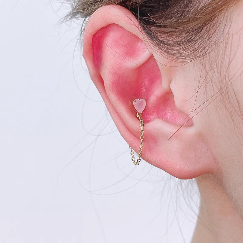 Minimalist Stud Earrings for Women, Alloy 1 Pair - 433-Rose Gold - view 4