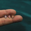 Minimalist Stud Earrings for Women, Alloy 1 Pair - 433-Silver - view 6