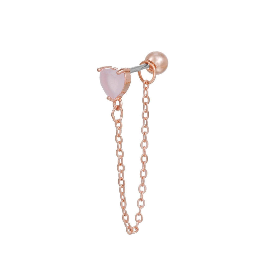 Minimalist Stud Earrings for Women, Alloy 1 Pair - 442-Rose Gold