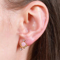 Minimalist Stud Earrings for Women, Alloy 1 Pair - 443-Silver - view 5