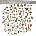 Mixed Tibetan Charms Pendants, 50g - Silver - view 4