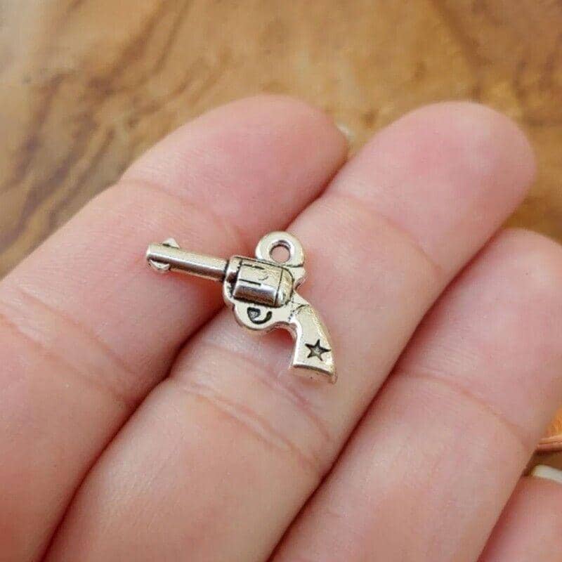 Mixed Tibetan Silver Charms for Jewellery Making - 100 Pack, 0.7-2.5cm - view 4