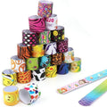 Mixed Wrist Snap Slap Bands for Party Bag Fillers - Pack of 30 - view 5