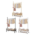 Mobile Clothes Rack with Wheels - Gold, 90 x 35 x 176 cm - view 3